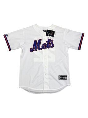 NWT - NEW YORK METS Al Leiter Deadstock Majestic MLB Baseball Jersey Mens Large